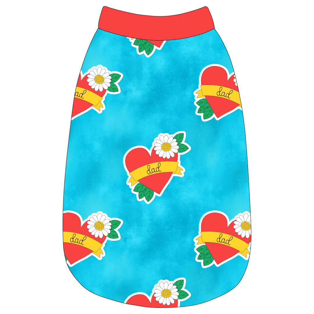 I Love My Pawrents - I Love My Dad Tattoo / I Love My Mom Tattoo - The Basic Tank