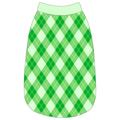 One Lucky Pup - St Pattys Argyle Plaid - The Basic Tank