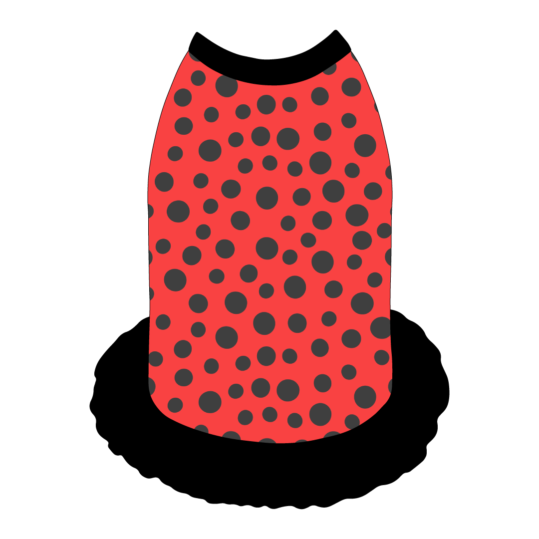 I'm Wildflower About You - Ladybug Spots - The Tank With Skirt