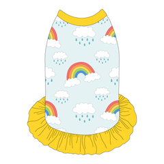 Rain Rain Go Away - Rainbows And Rain Clouds - The Tank With Skirt