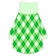 One Lucky Pup - St Pattys Argyle Plaid - The Turtleneck Tee