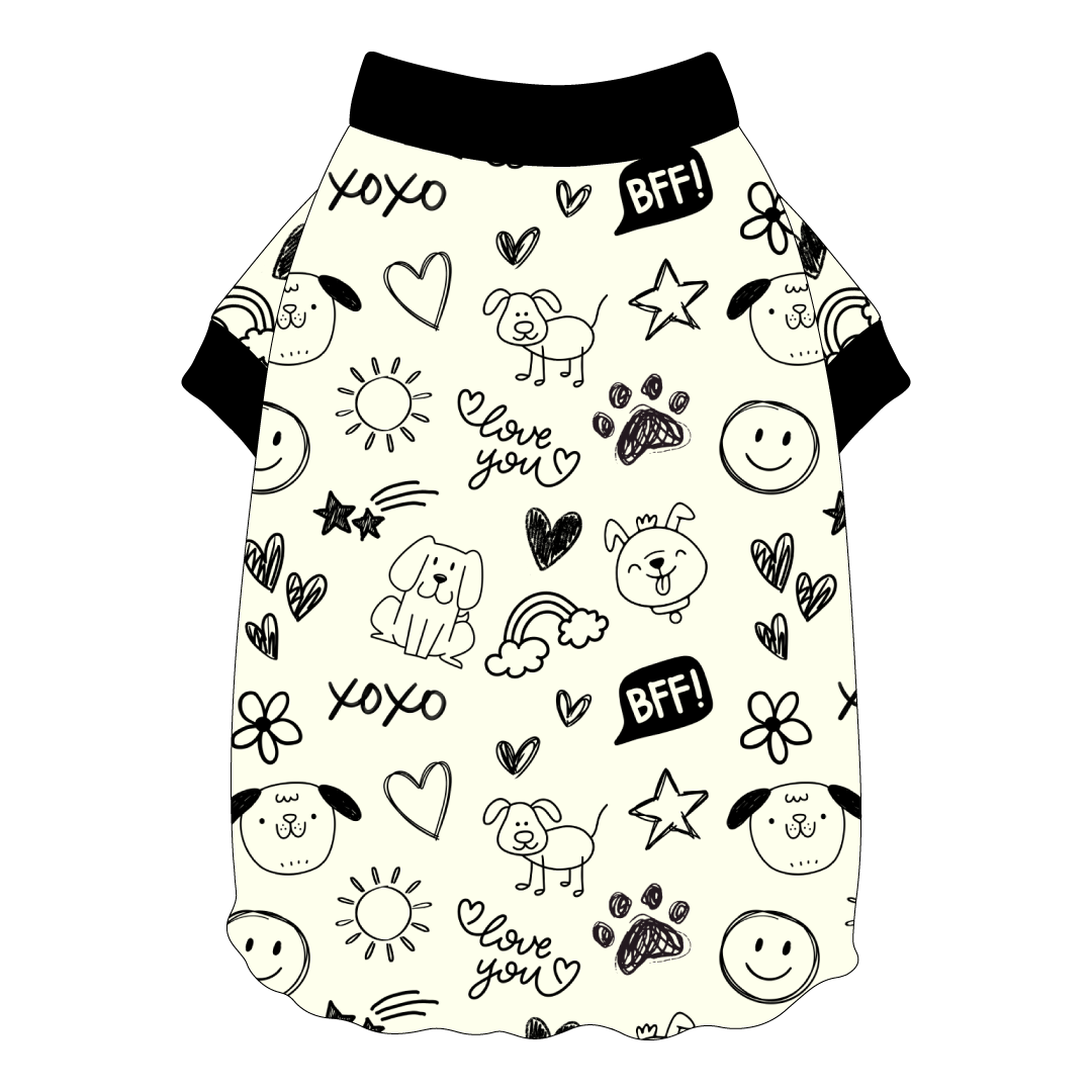 Doodly Doo - Flutter Waist Tee