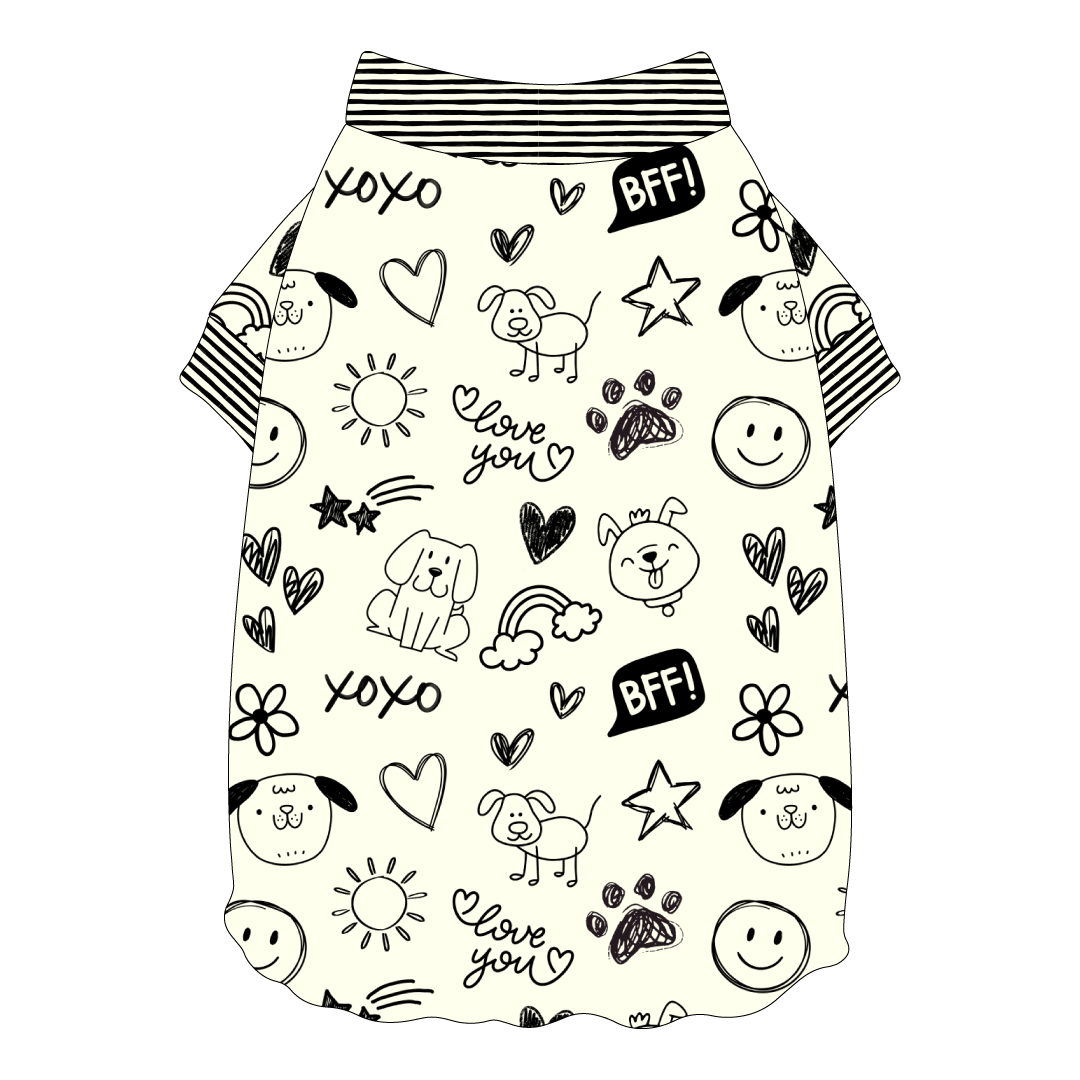 Doodly Doo - Flutter Waist Tee