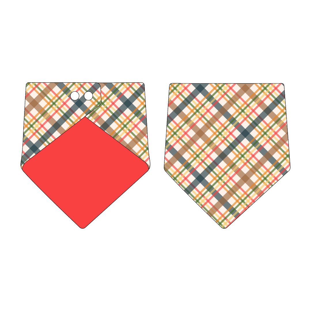 Let's Go Camping - Fall Plaid - The Bandana