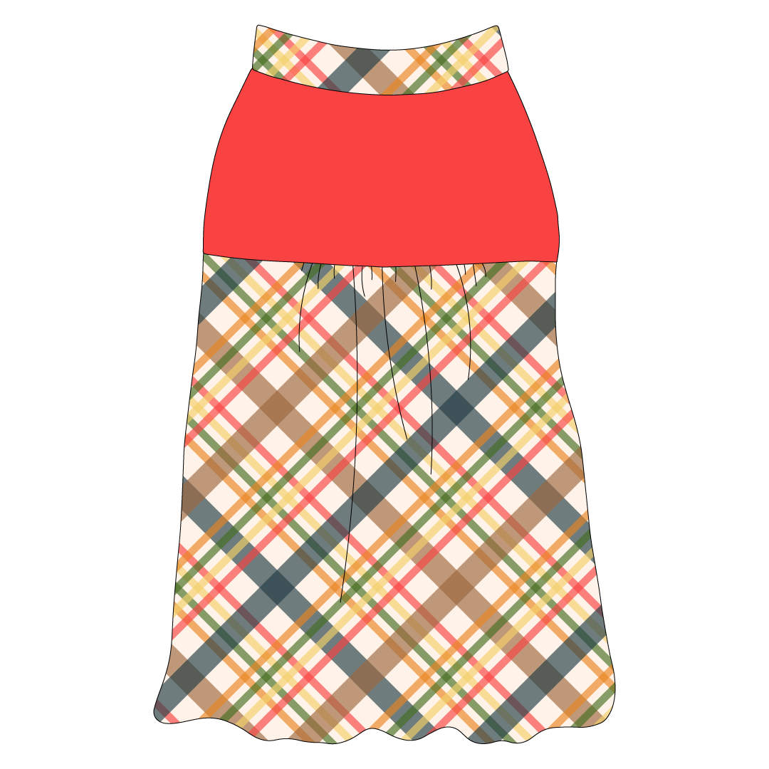 Let's Go Camping - Fall Plaid - The Sophia Tank