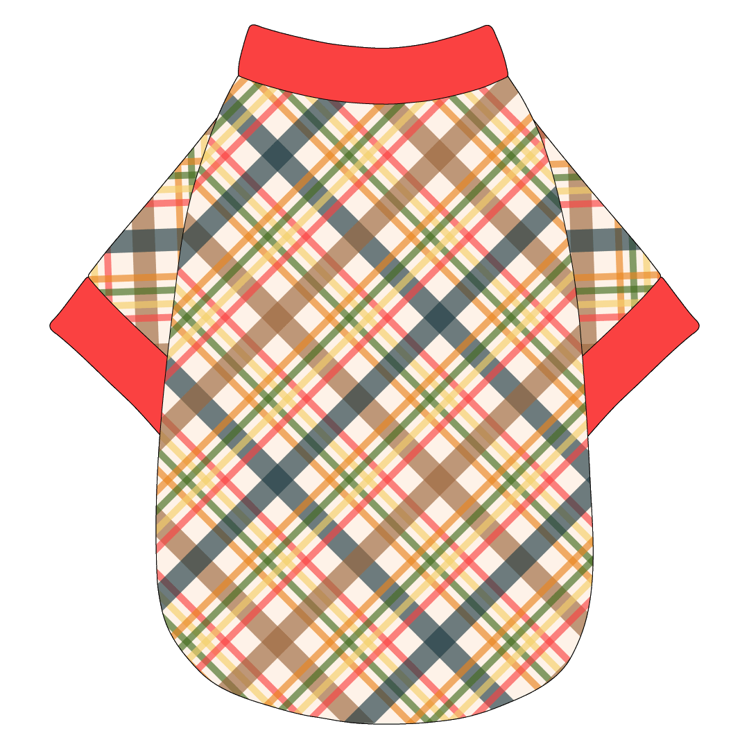 Let's Go Camping - Fall Plaid - The Basic Tee