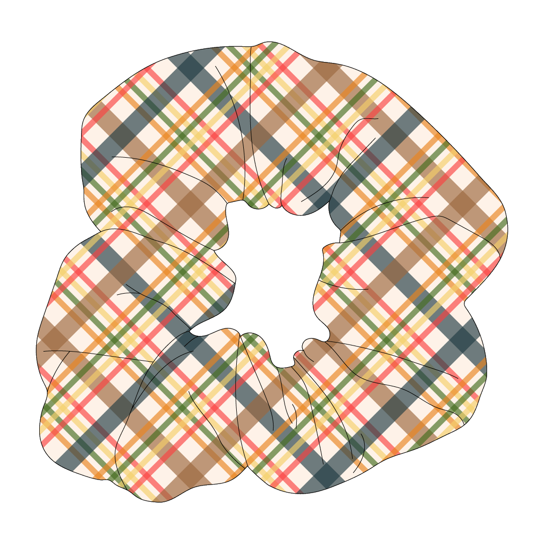 Let's Go Camping - Fall Plaid - The Scrunchie