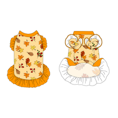Autumn Is My Favorite Color - Falling Leaves - La Petite Shimmy Dress