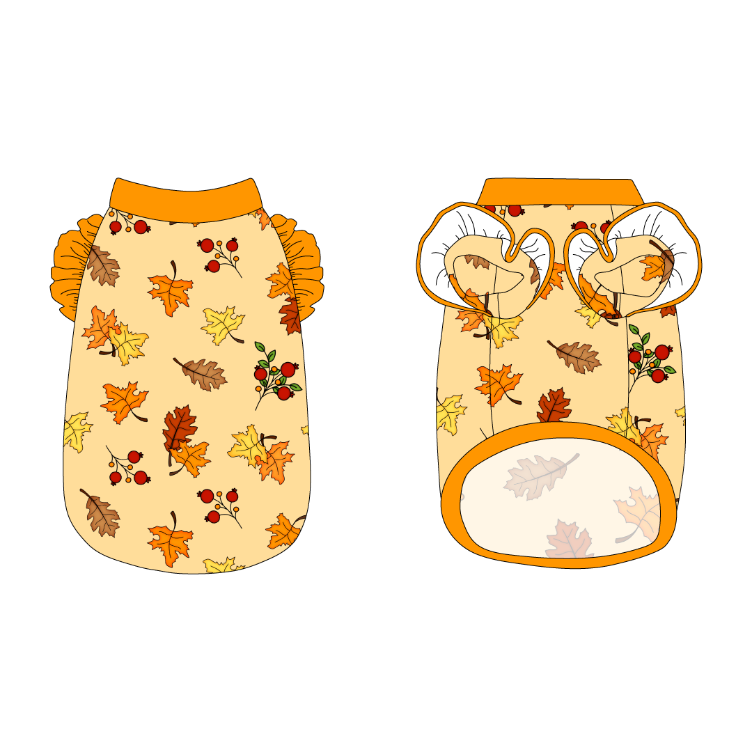 Autumn Is My Favorite Color - Falling Leaves - La Petite Shimmy Tank