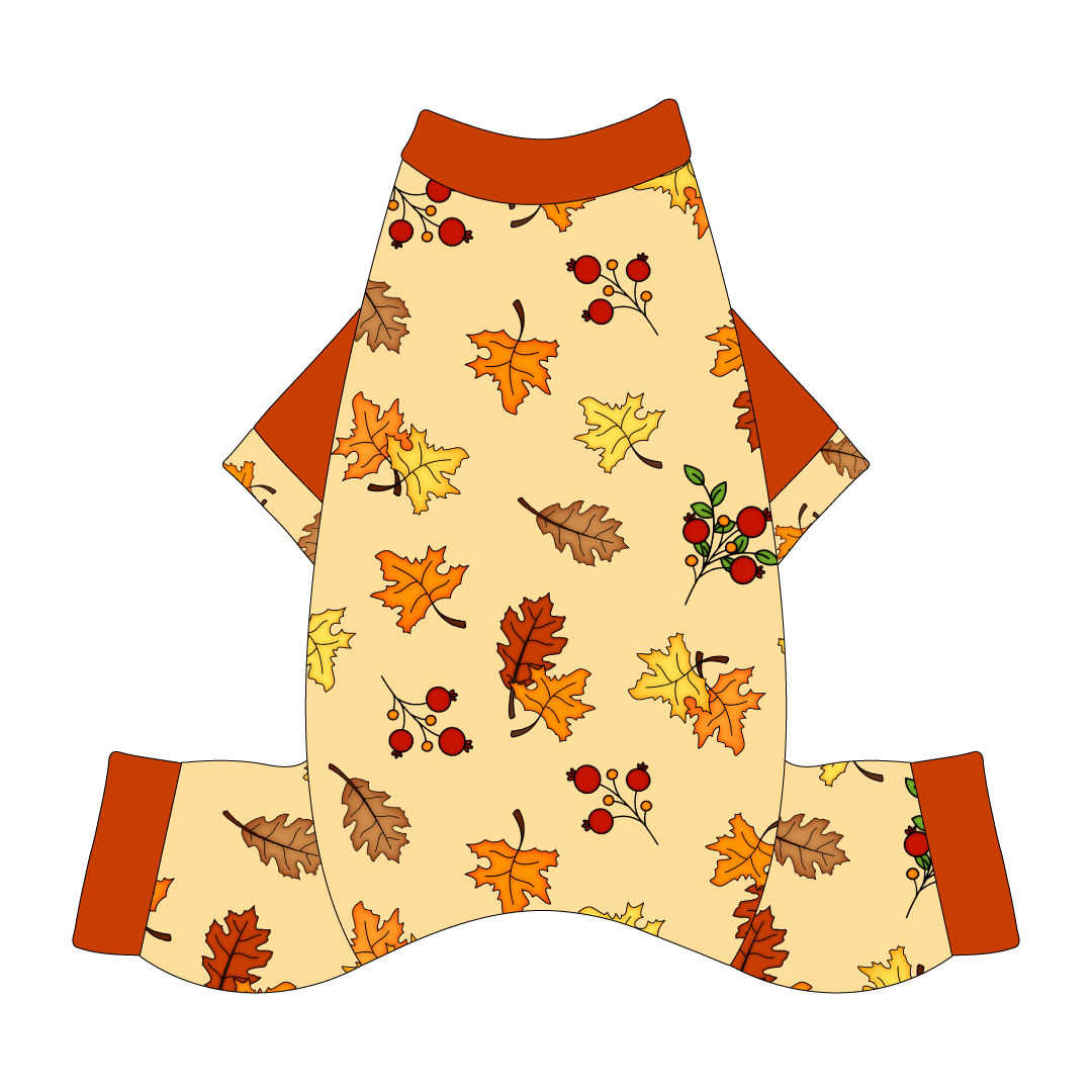 Autumn Is My Favorite Color - Falling Leaves - Mon Ami Jammies