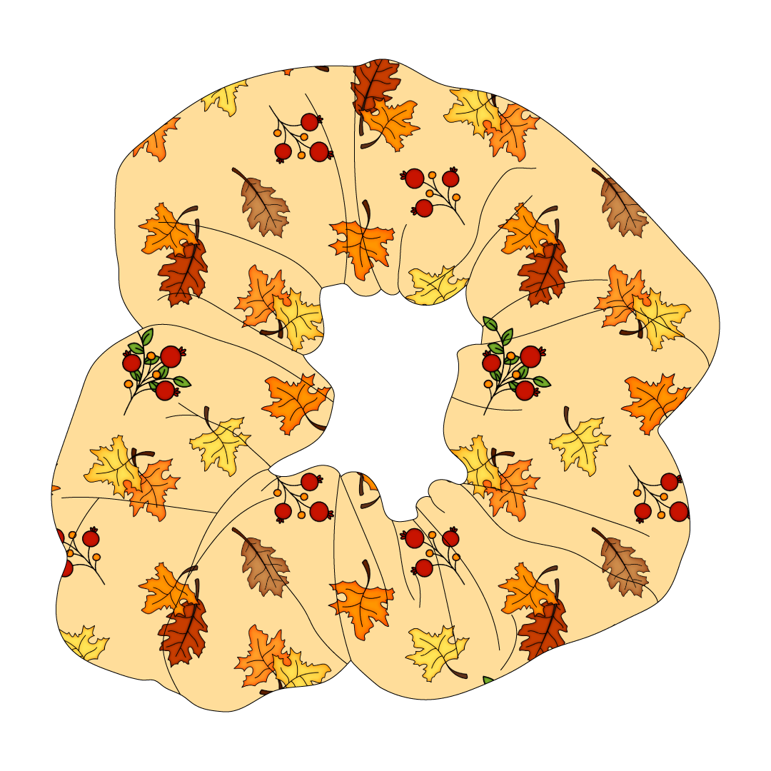 Autumn Is My Favorite Color - Falling Leaves - The Scrunchie