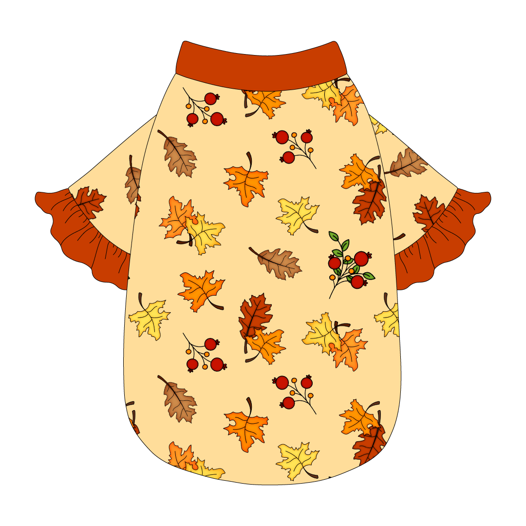 Autumn Is My Favorite Color - Falling Leaves - The Shimmy Edge Tee