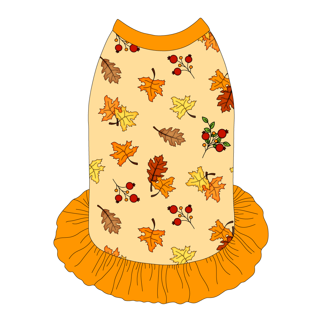 Autumn Is My Favorite Color - Falling Leaves - The Tank With Skirt