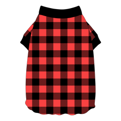 Twas The Night Before Christmas - Buffalo Plaid B/R - Flutter Waist Tee