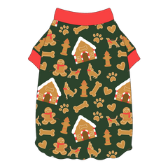 Twas The Night Before Christmas - Dog Gingerbread - Flutter Waist Tee