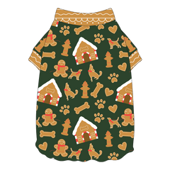 Twas The Night Before Christmas - Dog Gingerbread - Flutter Waist Tee