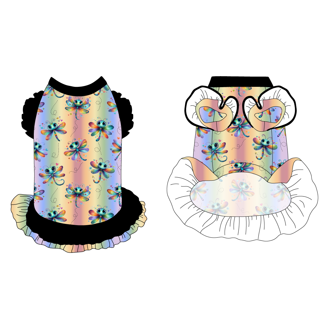 Flutterspell - La Petite Shimmy Dress With Double Skirt