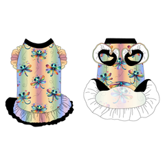 Flutterspell - La Petite Shimmy Dress With Double Skirt