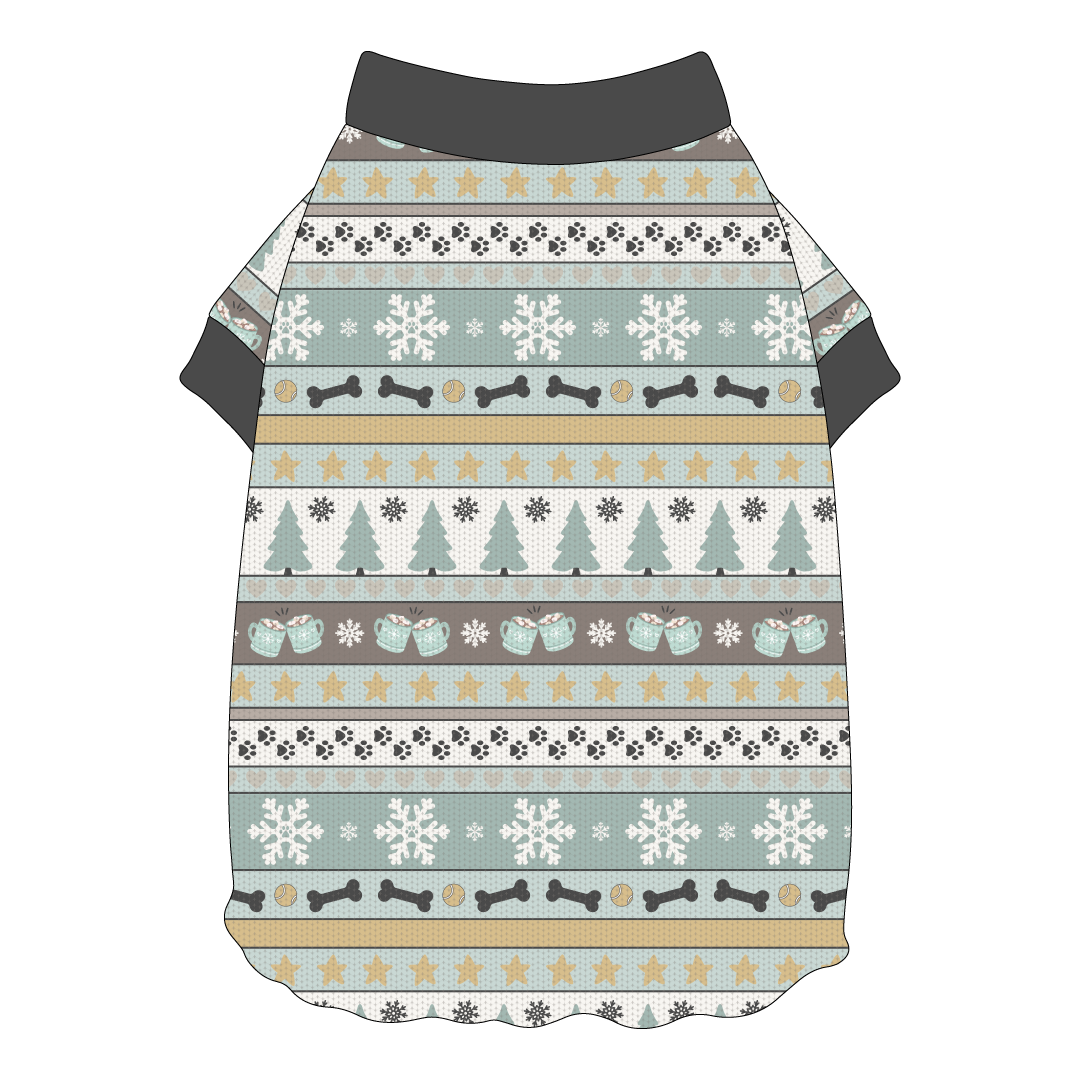 Stitched In Snow - Frosty Morning - Flutter Waist Tee