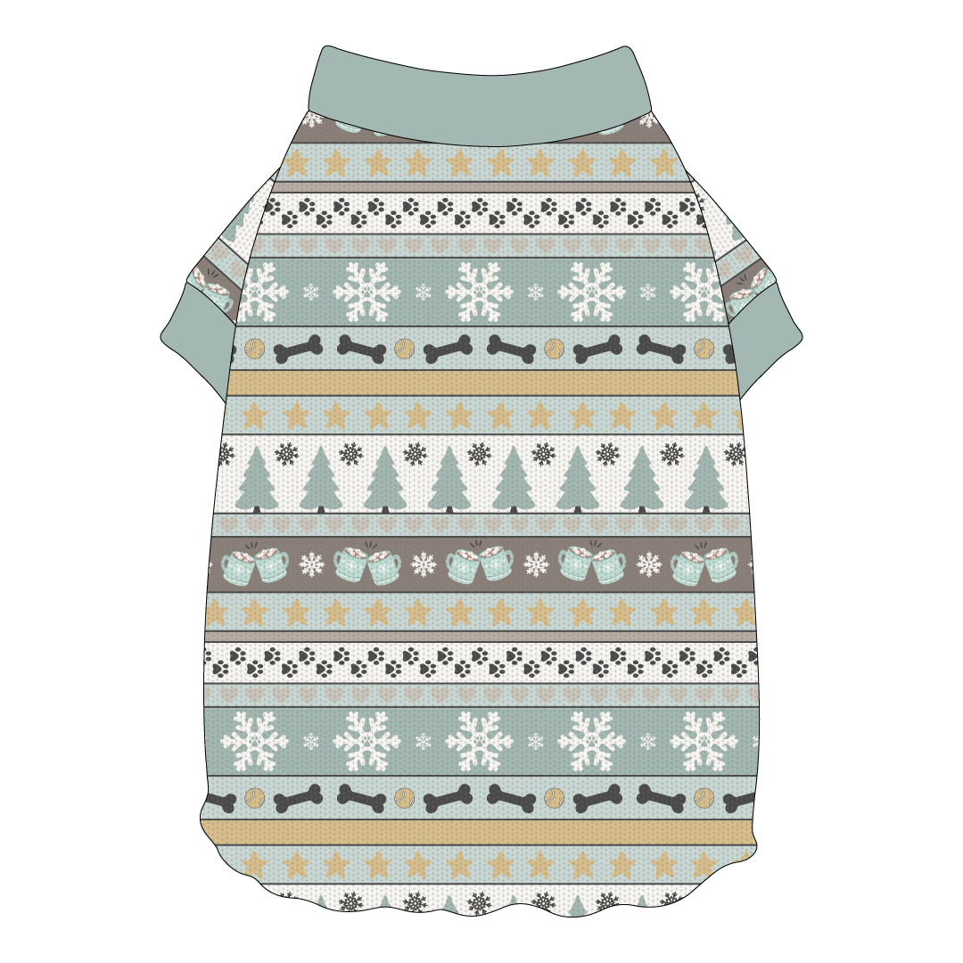 Stitched In Snow - Frosty Morning - Flutter Waist Tee