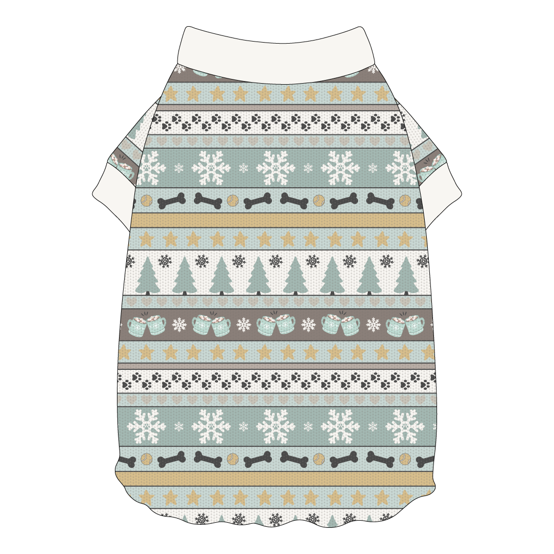 Stitched In Snow - Frosty Morning - Flutter Waist Tee