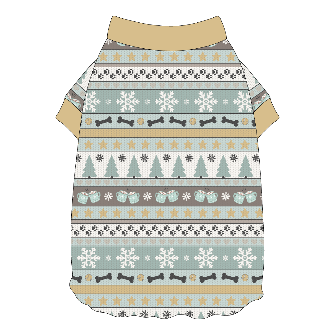 Stitched In Snow - Frosty Morning - Flutter Waist Tee