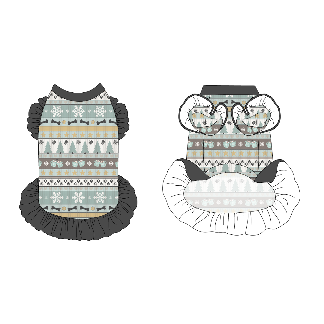 Stitched In Snow - Frosty Morning - La Petite Shimmy Dress