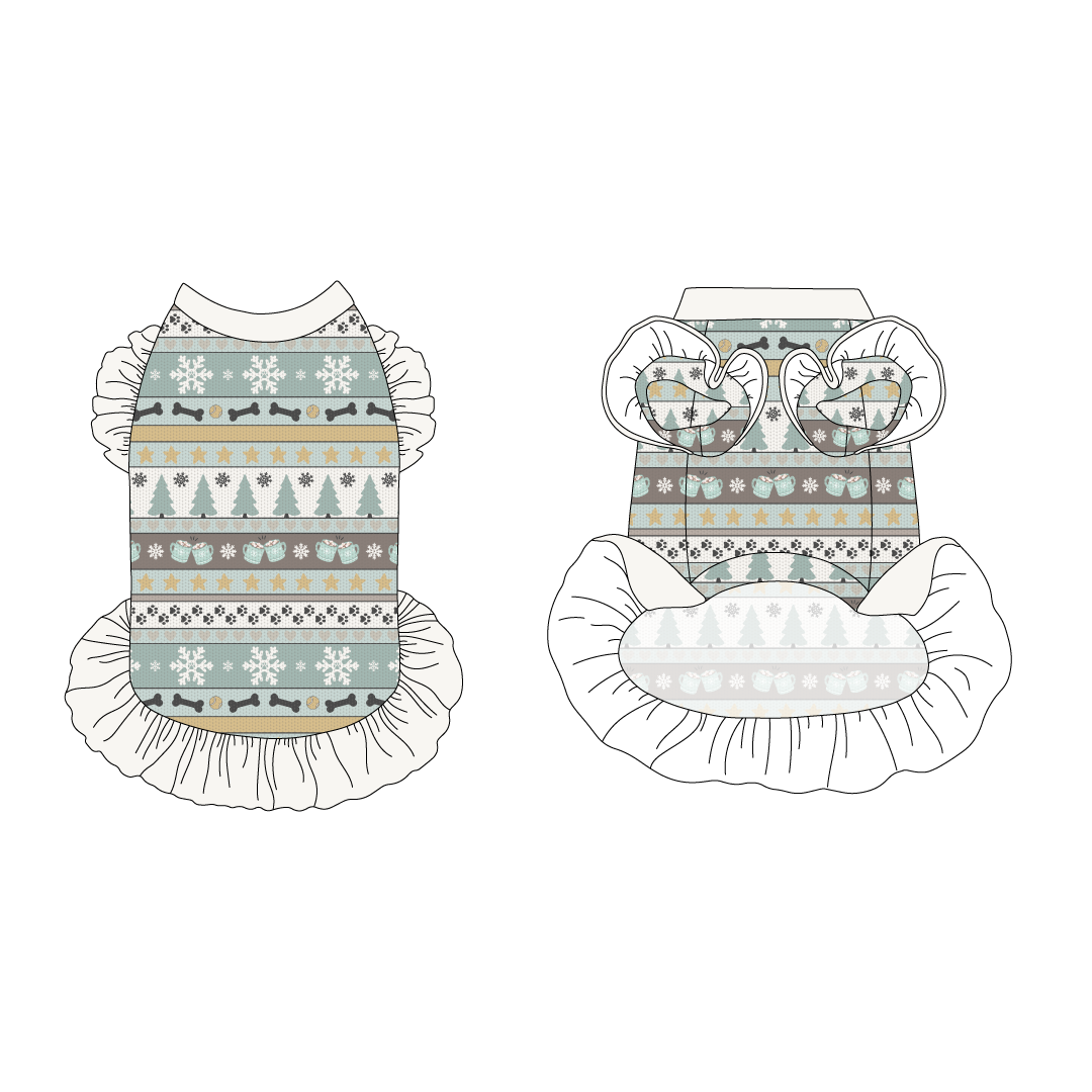 Stitched In Snow - Frosty Morning - La Petite Shimmy Dress