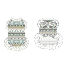 Stitched In Snow - Frosty Morning - La Petite Shimmy Dress