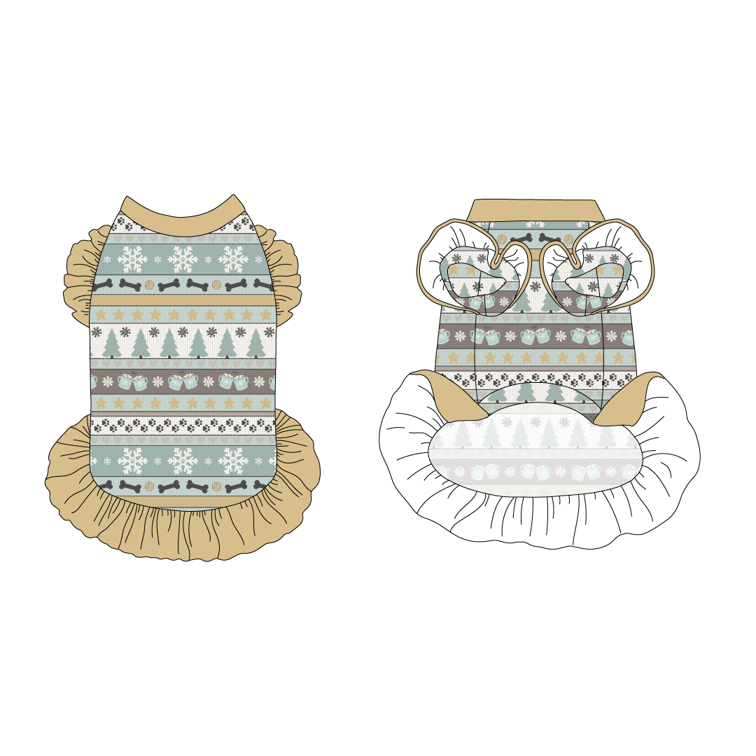 Stitched In Snow - Frosty Morning - La Petite Shimmy Dress