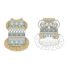 Stitched In Snow - Frosty Morning - La Petite Shimmy Dress