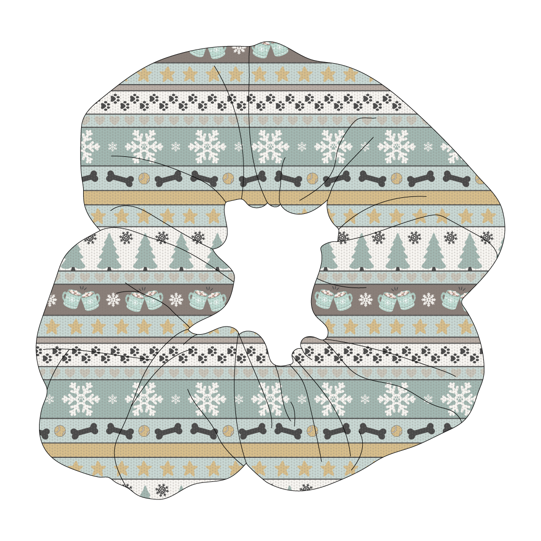 Stitched In Snow - Frosty Morning - The Scrunchie