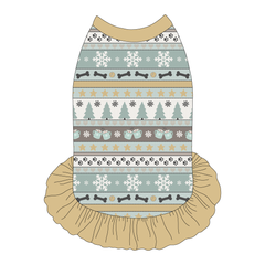 Stitched In Snow - Frosty Morning - The Tank With Skirt