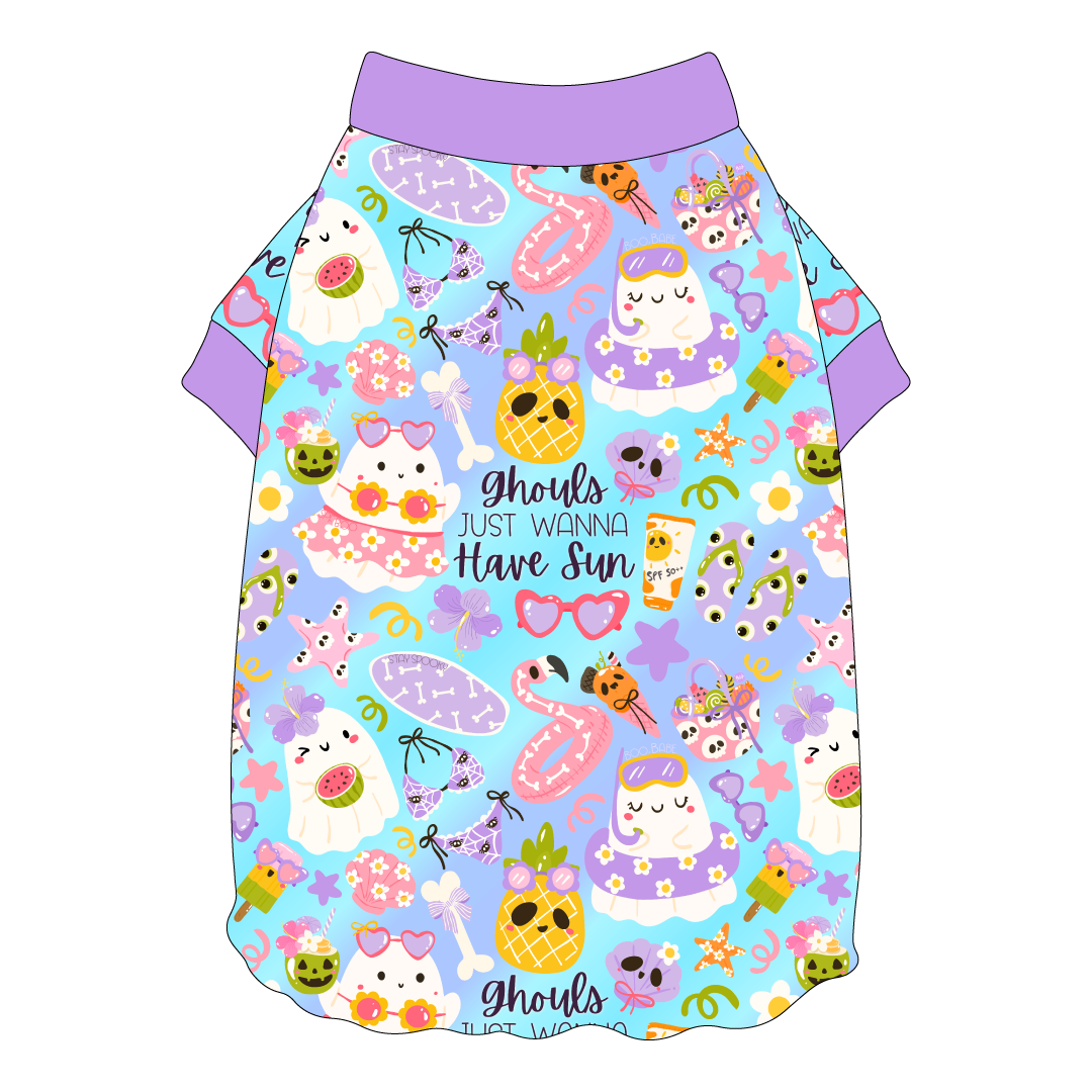 Ghouls Just Wanna Have Sun - Flutter Waist Tee