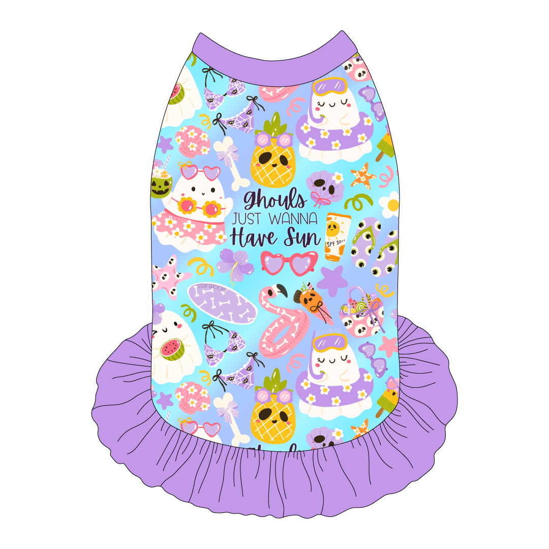 Ghouls Just Wanna Have Sun - The Tank With Skirt