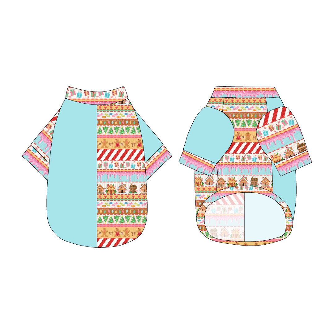 Stitched In Snow - Gingerbread Lane - The 2N1 Tee