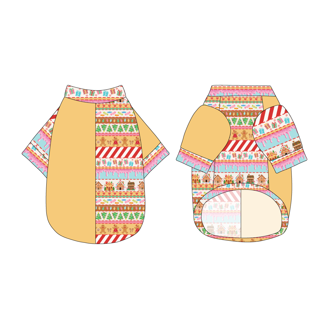 Stitched In Snow - Gingerbread Lane - The 2N1 Tee