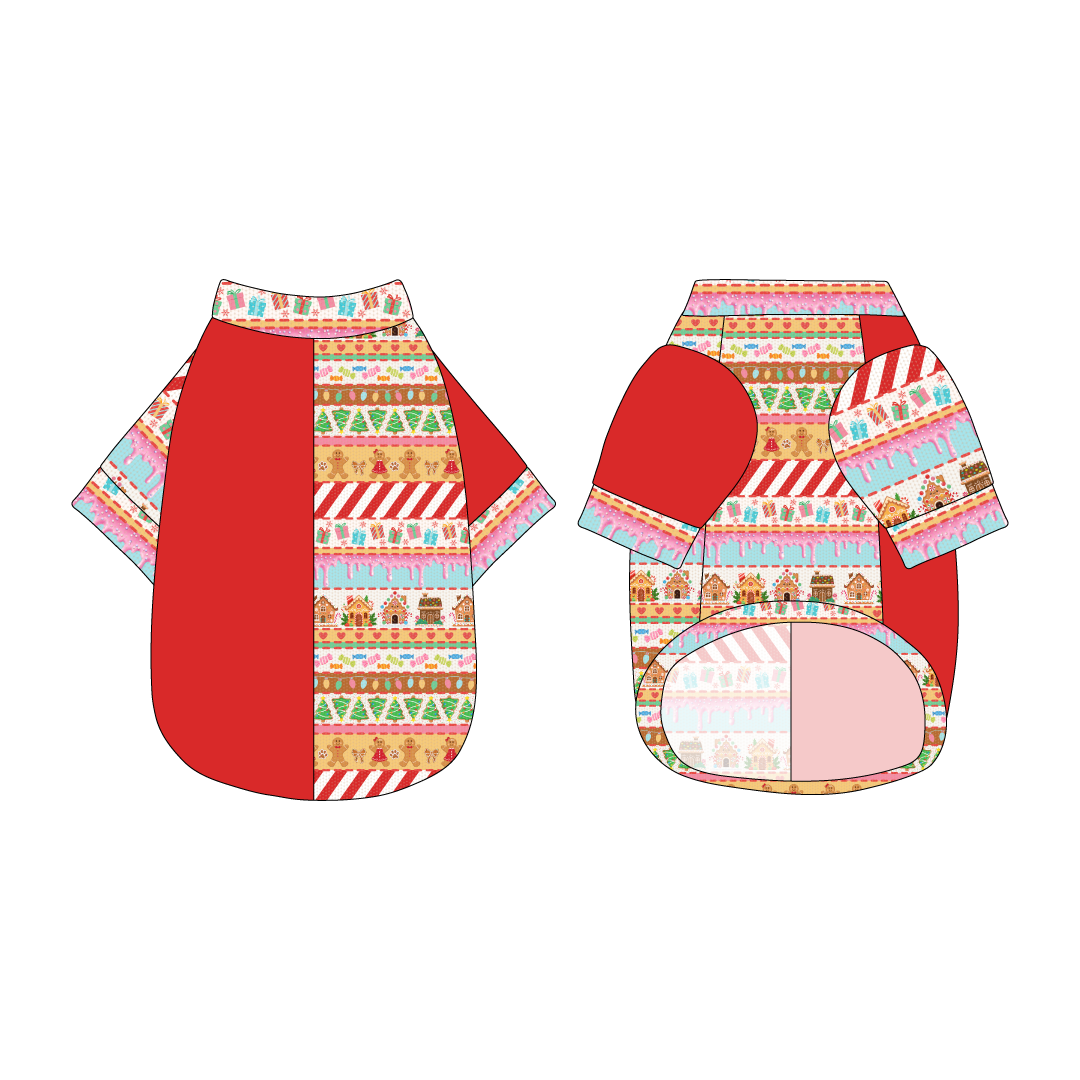 Stitched In Snow - Gingerbread Lane - The 2N1 Tee