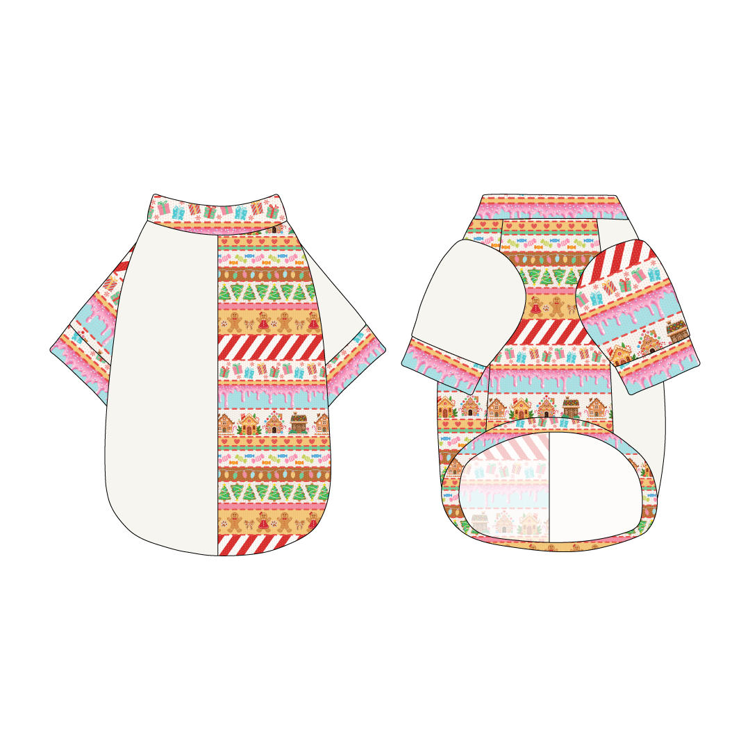 Stitched In Snow - Gingerbread Lane - The 2N1 Tee