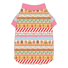 Stitched In Snow - Gingerbread Lane - Flutter Waist Tee