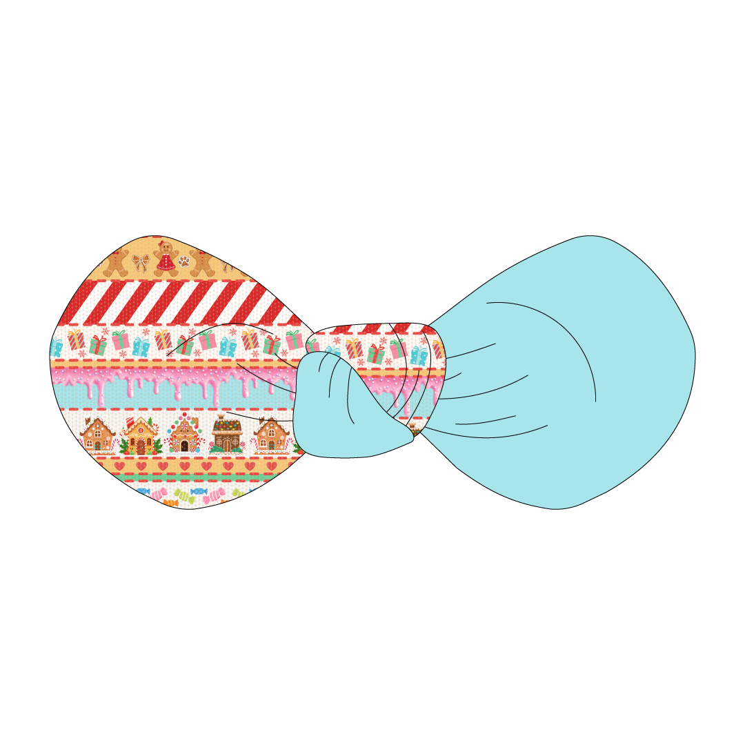 Stitched In Snow - Gingerbread Lane - The Knot Bow