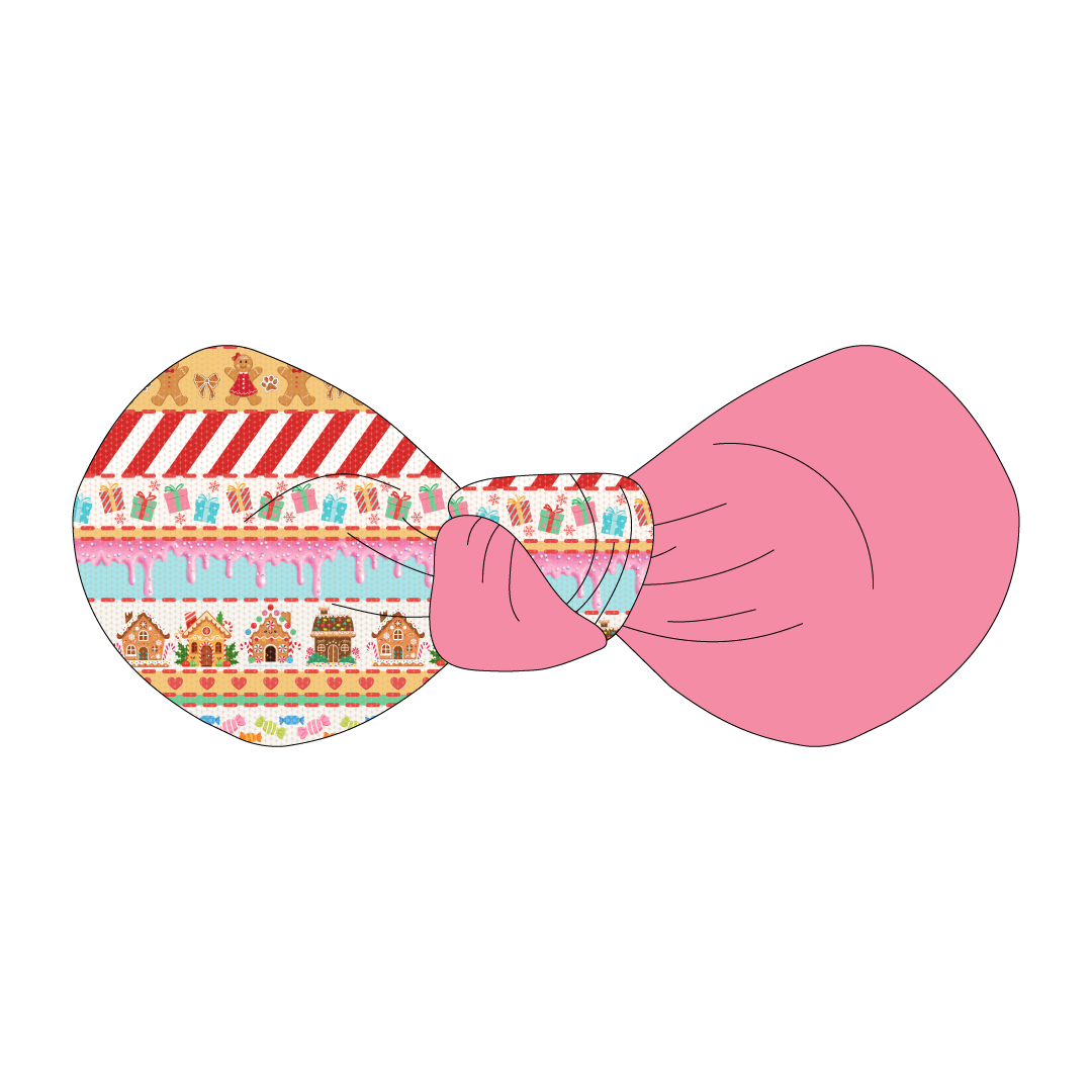 Stitched In Snow - Gingerbread Lane - The Knot Bow