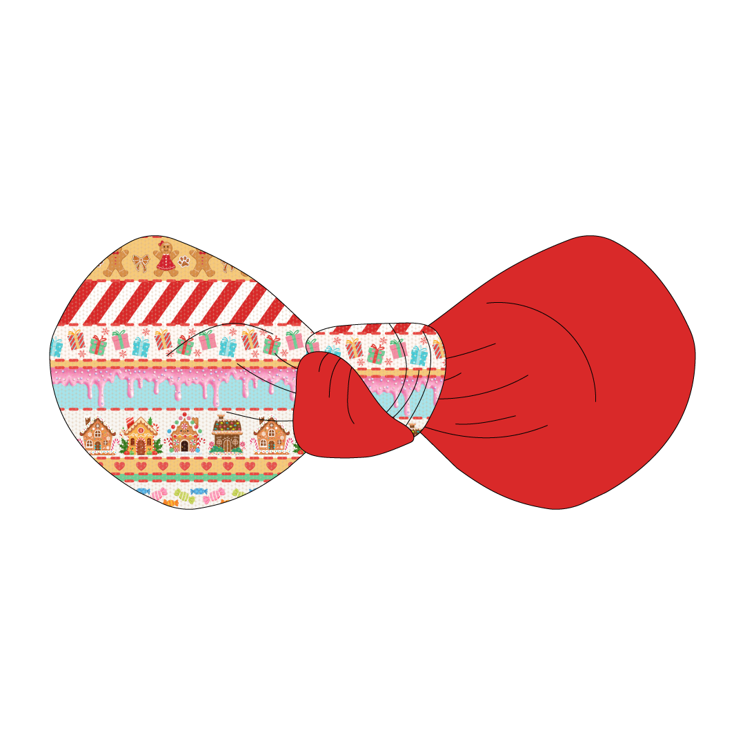 Stitched In Snow - Gingerbread Lane - The Knot Bow