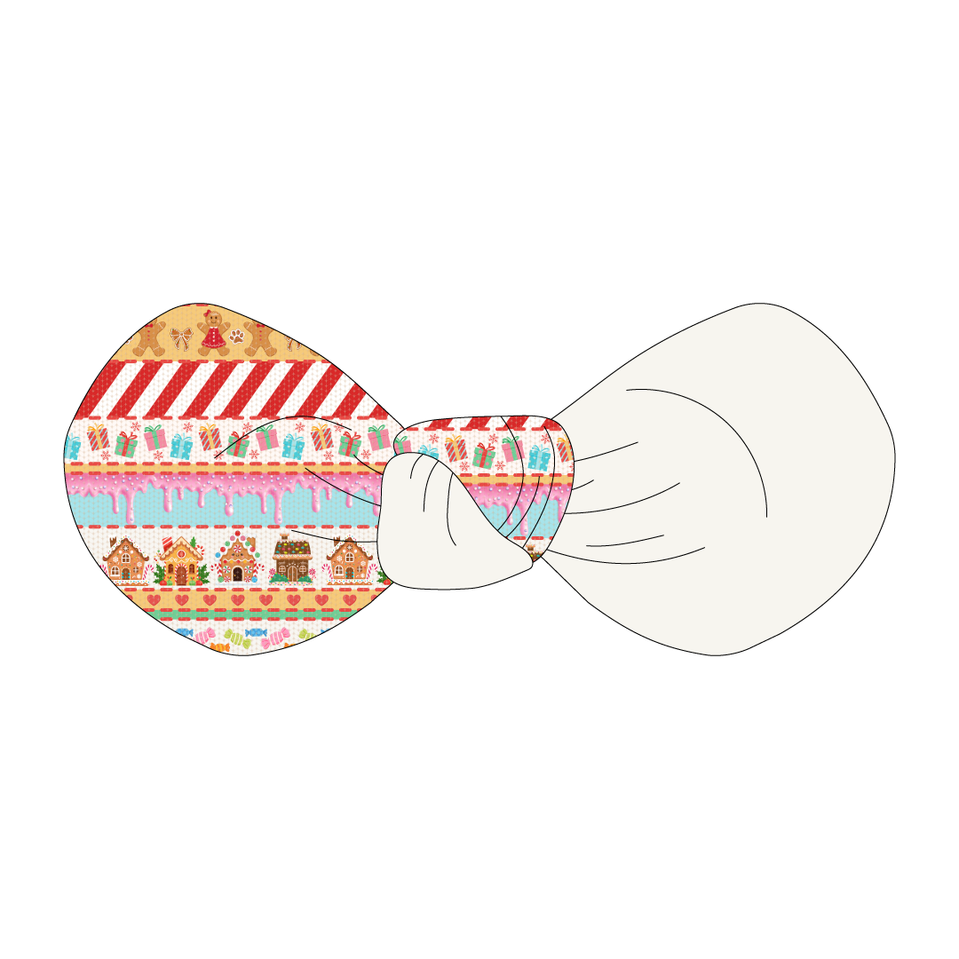 Stitched In Snow - Gingerbread Lane - The Knot Bow
