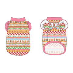 Stitched In Snow - Gingerbread Lane - La Petite Shimmy Tank