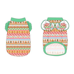 Stitched In Snow - Gingerbread Lane - La Petite Shimmy Tank
