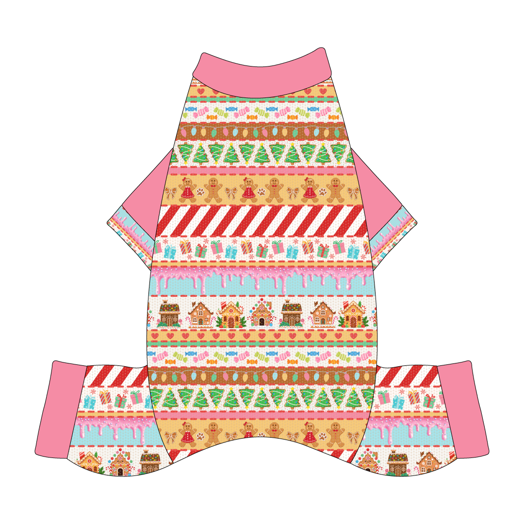 Stitched In Snow - Gingerbread Lane - Mon Ami Jammies