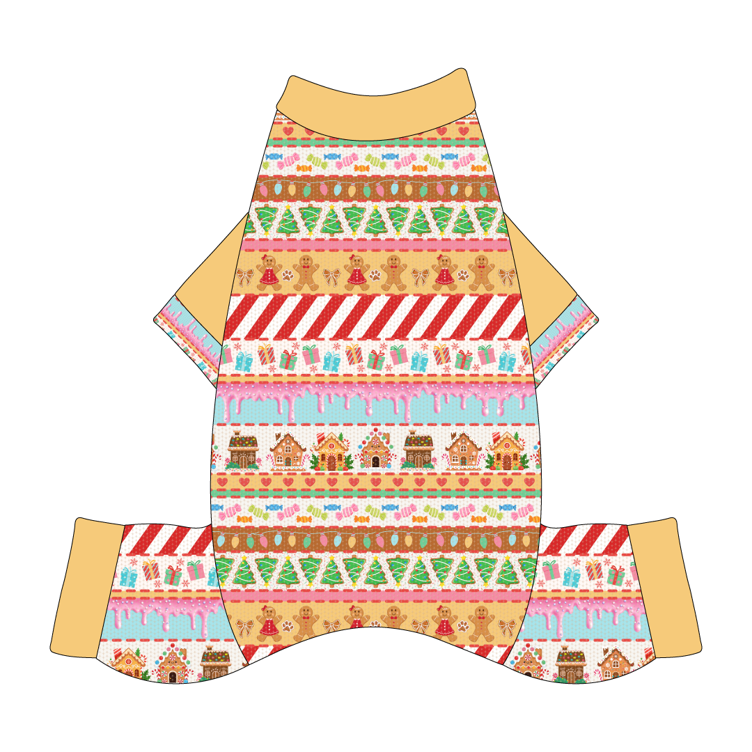 Stitched In Snow - Gingerbread Lane - Mon Ami Jammies