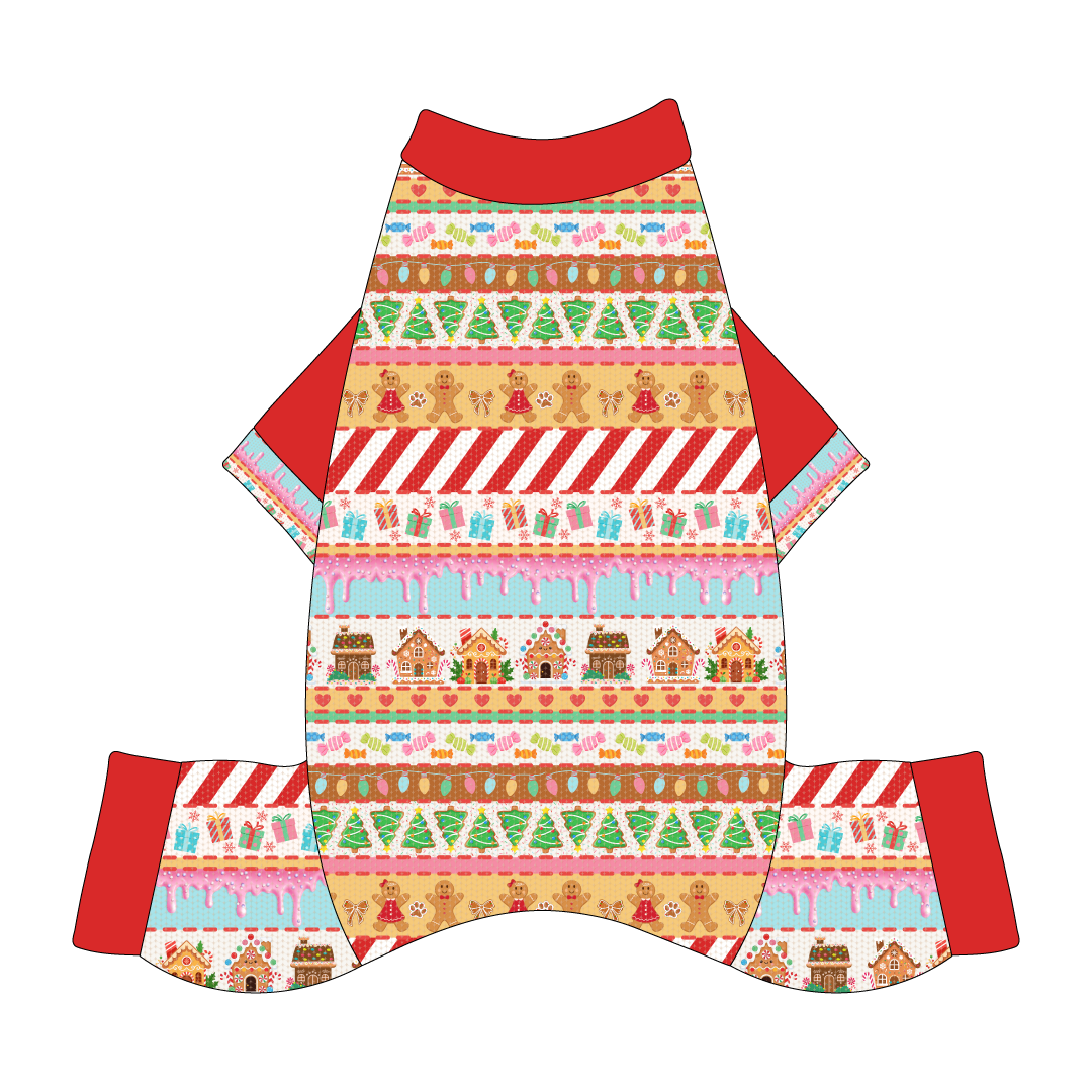 Stitched In Snow - Gingerbread Lane - Mon Ami Jammies