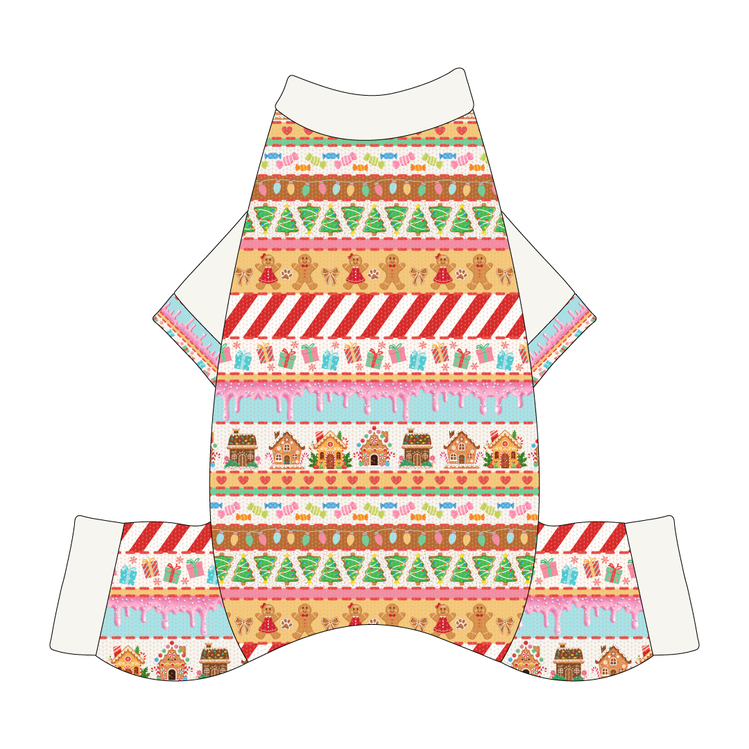Stitched In Snow - Gingerbread Lane - Mon Ami Jammies